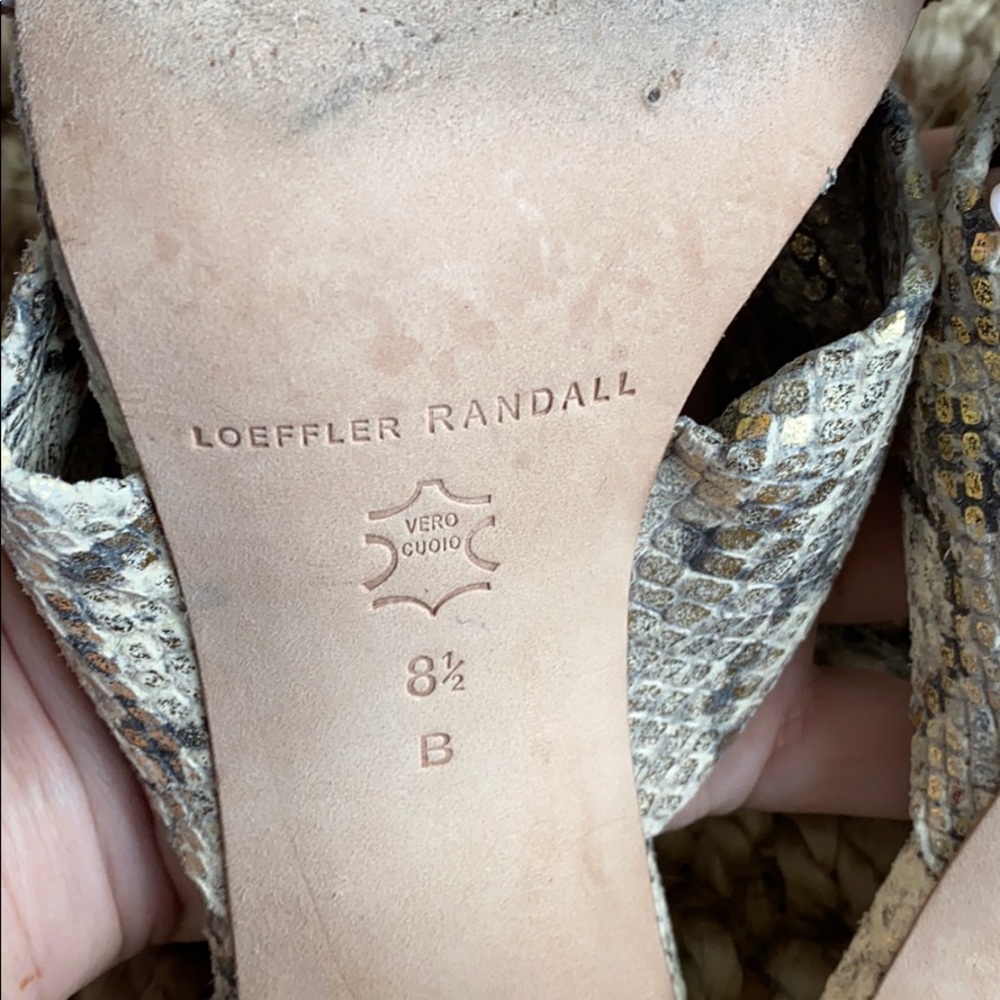 Loeffler Randall Coco Knot Mule Python 8.5 - image 6